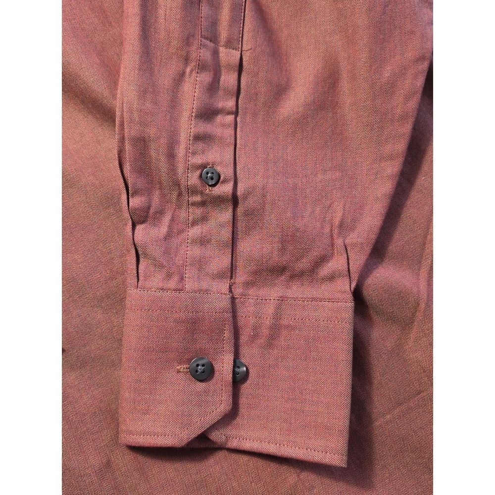 Kenneth Cole Shirt Mens 16 34/35 Red Long Sleeve Button Up NWT Cotton - Picture 5 of 8